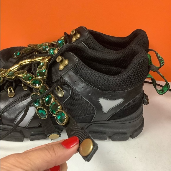Gucci Flashtrek Jeweled Sneakers - Picture 11 of 15